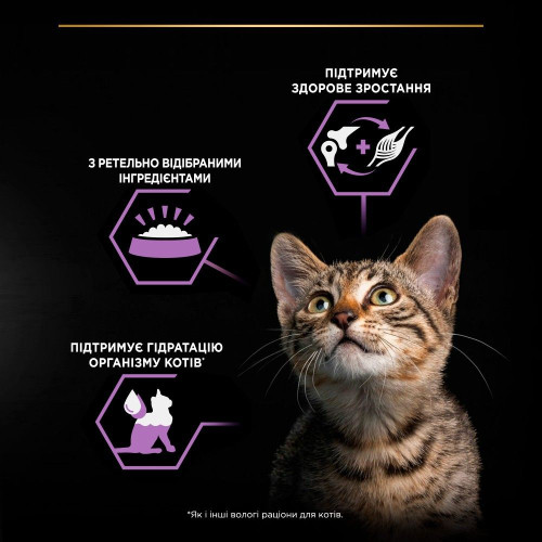 Вологий корм для кошенят Pro PlanKitten Healthy Start Chicken 85 г (курка)