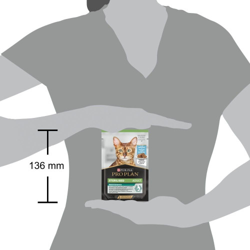 Вологий корм для котів Pro Plan Sterilised pouch 75 г - тріска
