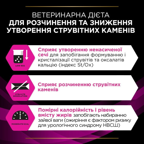 Вологий корм пауч для кішок при захворюваннях сечовивідних шляхів Pro Plan Veterinary Diets Urinary(курка) 85 г*10 шт