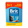 Вологий корм для котів Brit Premium pouch 4 x 100 г - лосось і форель