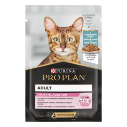 Вологий корм для котів ProPlan Delicate Cat pouch 85 г (океанічна риба)
