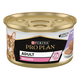 Вологий корм для котів Pro Plan Delicate Adult 85 г - індичка