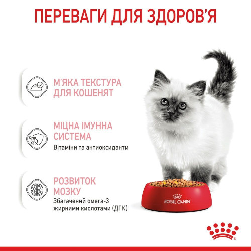 Вологий корм для кошенят Royal Canin Kitten Instinctive Jelly pouch 85 г, 3+1 шт - домашня птиця