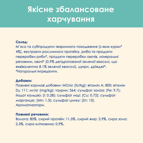 Вологий корм для виведення шерсті у котів Cat Chow Adult 85 г (курка і квасоля)