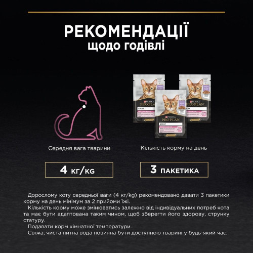 Вологий корм пауч для котів з чутливим травленням Pro Plan Delicate Turkey 85 г - індичка