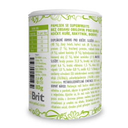 Ласощі для котів Brit Care Crunchy Cracker Superfruits 100 г - курка, обліпиха і чорниця