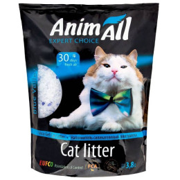 Наповнювач туалета для котів AnimAll Блакитна долина 3,8 л (силікагелевий)