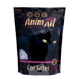 Наповнювач туалета для котів AnimAll Premium Фіолетовий аметист 5 л (силікагелевий)