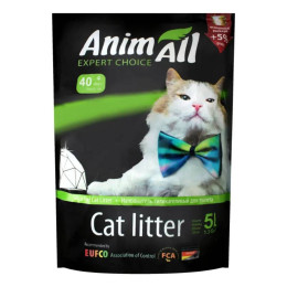Наповнювач туалета для котів AnimAll Зелений смарагд 5 л (силікагелевий)