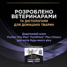 Пробіотик з пребіотиком для котів ProPlan FortiFlora Plus 30 шт х 1,5 г