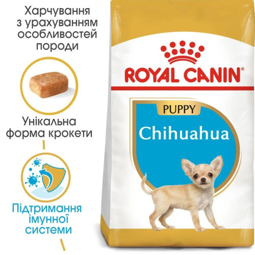 Сухий корм для цуценят породи чихуахуа Royal Canin Puppy Chihuahua | 1,2 кг + 300 г у подарунок - домашня птиця