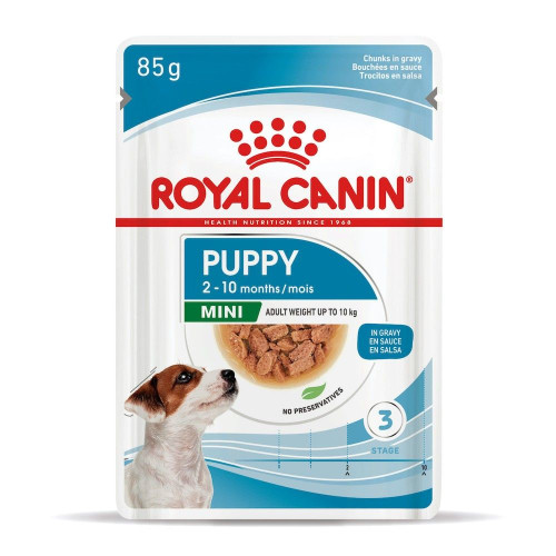 Вологий корм для цуценят Royal Canin Mini Puppy pouch 85 г, 3+1 шт - домашня птиця