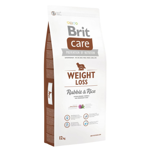Сухий корм для собак із зайвою вагою Brit Care Weight Loss Rabbit & Rice 12 кг (кролик та рис)