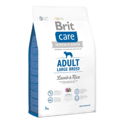 Сухий корм для собак Brit Care Adult Large Breed Lamb & Rice 3 кг - ягня та рис