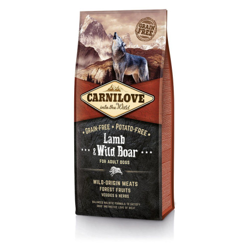 Сухий корм для дорослих собак всіх порід Carnilove Lamb & Wild Boar 12 кг (ягня та кабан)