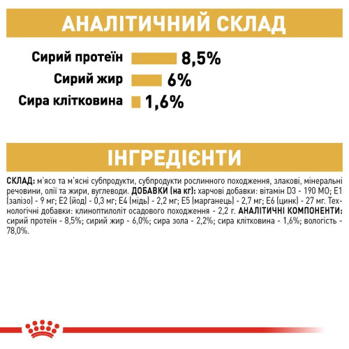 Вологий корм для дорослих собак породи йоркширський тер'єр Royal Canin Yorkshire Terrier Adult pouch 85 г, 3+1 шт у подарунок - домашня птиця