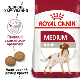 Сухий корм для собак Royal Canin Medium Adult 12+3 кг - домашня птиця