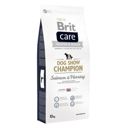 Сухий корм для виставкових собак всіх порід Brit Care Dog Show Champion 12 кг (лосось та оселедець)