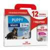 Акційний набір для собак Royal Canin Maxi Puppy 4 кг + Royal Canin Exigent loaf wet 12 шт х 85 г - домашня птиця