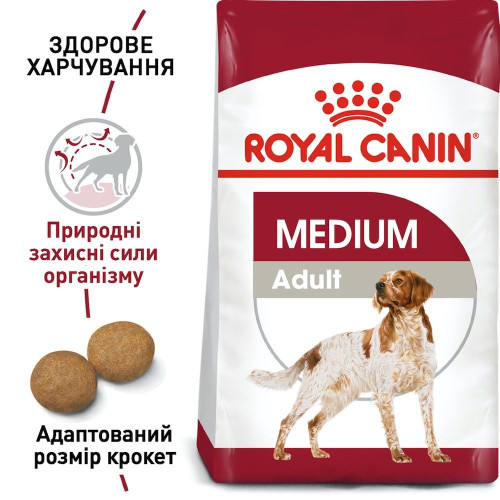 Корм сухий для собак Royal Canin Medium Adult 10 кг - домашня птиця