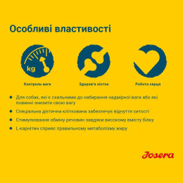 Сухий корм для собак Josera Light & Vital 15 кг - домашня птиця