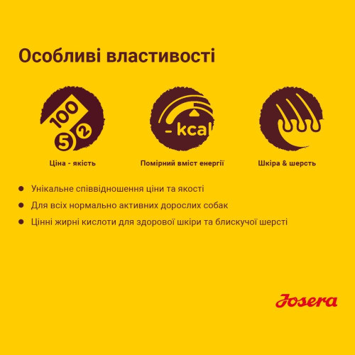 Сухий корм для собак Josera Geflugel-Menu 15 кг - домашня птиця