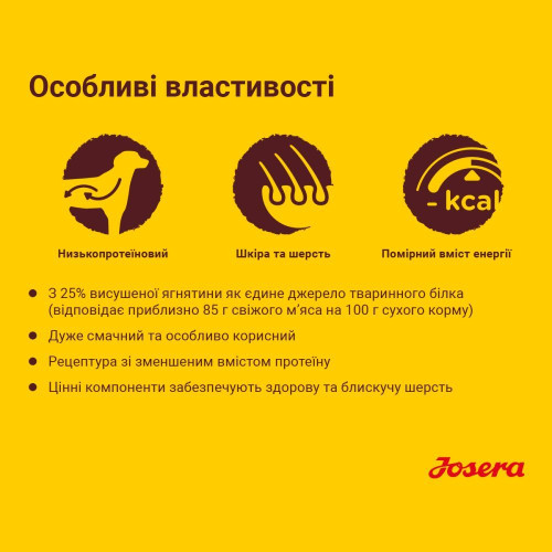 Сухий корм для собак Josera Lamb&Rice 15 кг - ягня та рис