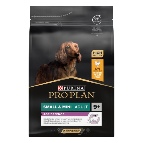 Сухий корм для дорослих собак малих порід Pro Plan Adult Small and Mini 9+, 3 кг (курка)