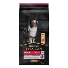 Сухий корм для собак ProPlan Medium Sensitive Skin 14 кг - лосось