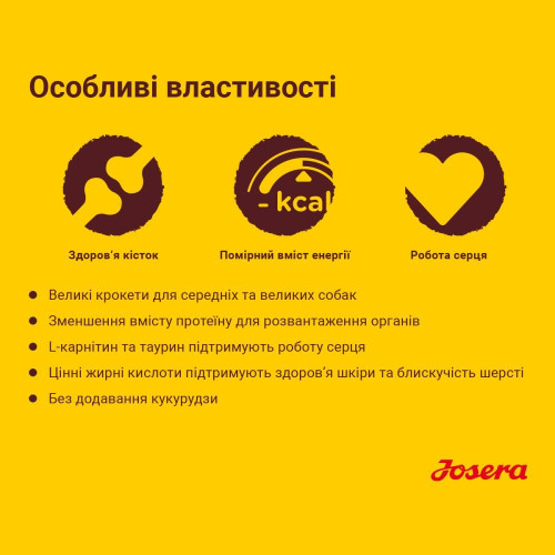 Сухий корм для собак Josera Optiness 15 кг - ягня