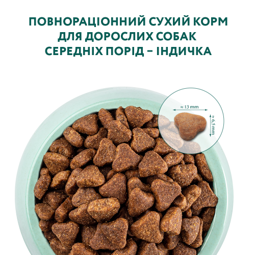 Сухий корм для дорослих собак середніх порід Optimeal 12 кг (індичка)