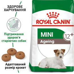 Сухий корм для літніх собак малих порід Royal Canin Mini Ageing 12+, 1,5 кг - домашня птиця