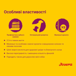 Сухий корм для цуценят Josera Mini Junior 15 кг - качка та лосось