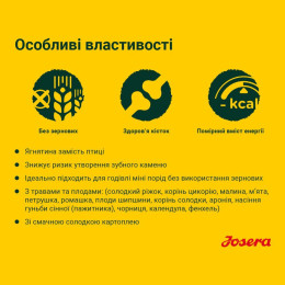 Сухий корм для цуценят Josera Young Star 15 кг - домашня птиця та картопля