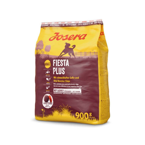 Сухий корм для собак Josera FiestaPlus Adult 900 г - домашня птиця та лосось