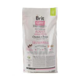 Сухий корм для собак Brit Care Dog Sustainable Adult Small Breed 7 кг - курка та комахи