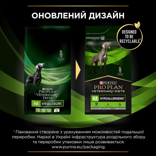 Сухий корм для собак, при харчовій алергії Purina PVD HA Dog 3 кг