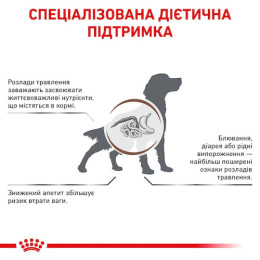 Сухий корм для собак, при захворюваннях шлунково-кишкового тракту Royal Canin Gastro Intestinal 15 кг - домашня птиця