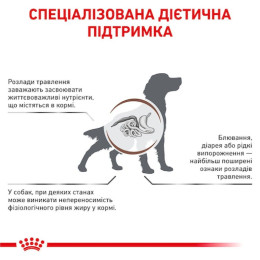 Сухий корм для собак, при захворюваннях шлунково-кишкового тракту Royal Canin Gastro Intestinal Low Fat 12 кг - домашня птиця