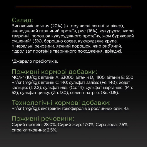 Сухий корм для собак Pro Plan Adult Small & Mini Sensitive Digestion 700 г - ягня