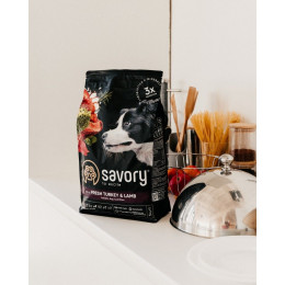 Сухий корм для собак Savory Medium Breed Fresh 3 кг - індичка та ягня