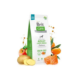 Сухий корм для собак великих порід Brit Care Dog Grain-free Adult Large Breed беззерновий | (лосось) 3 кг