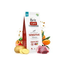 Сухий корм для собак з чутливим травленням Brit Care Dog Grain-free Sensitive беззерновий | (оленина) 12 кг