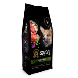 Сухий корм для собак Savory All Breed Sterilised Fresh 12 кг - індичка