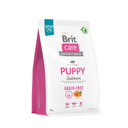 Сухий корм для цуценят Brit Care Dog Grain-free Puppy беззерновий | (лосось) 3 кг