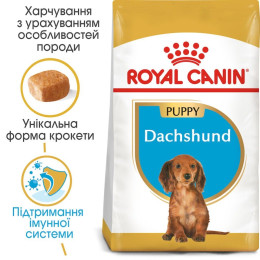 Сухий корм для цуценят породи такса Royal Canin Dachshund Puppy 1,5 кг - домашня птиця