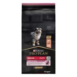 Сухий корм для цуценят Pro Plan Puppy Medium Sensitive Skin, 12 кг - лосось
