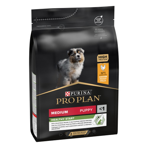 Сухий корм для цуценят та молодих собак Pro Plan Puppy Medium 3 кг - курка