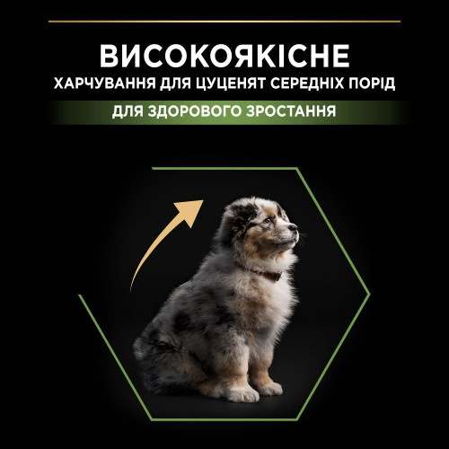 Сухий корм для цуценят та молодих собак Pro Plan Puppy Medium 3 кг - курка