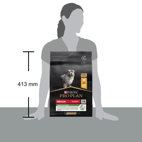 Сухий корм для цуценят та молодих собак Pro Plan Puppy Medium 3 кг - курка